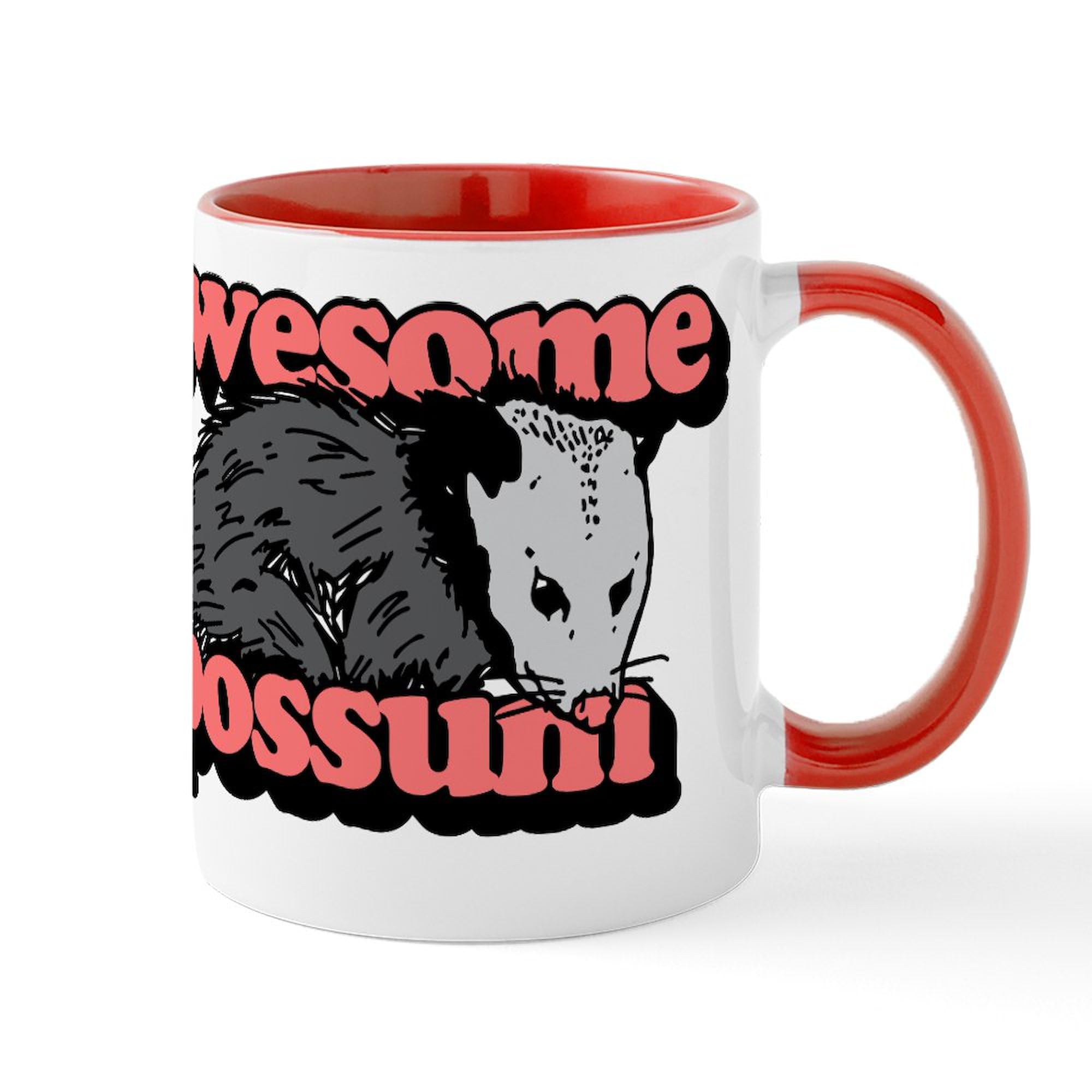 Awesome Possum 11 oz Ceramic Coffee Mug - Funny Novelty Gift for Office, Home & Camping - 325ml Insulated Tea Cup for Hot & Cold Drinks