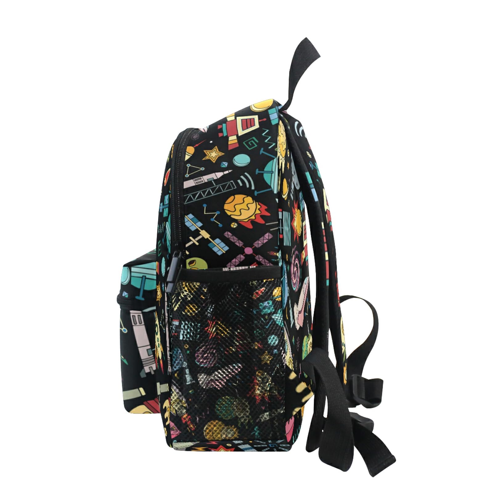 **Space Themed Kids Backpack - Cute & Durable Toddler Book Bag for Preschool, Kindergarten & Daycare - Perfect for Travel, School & Toys Storage**