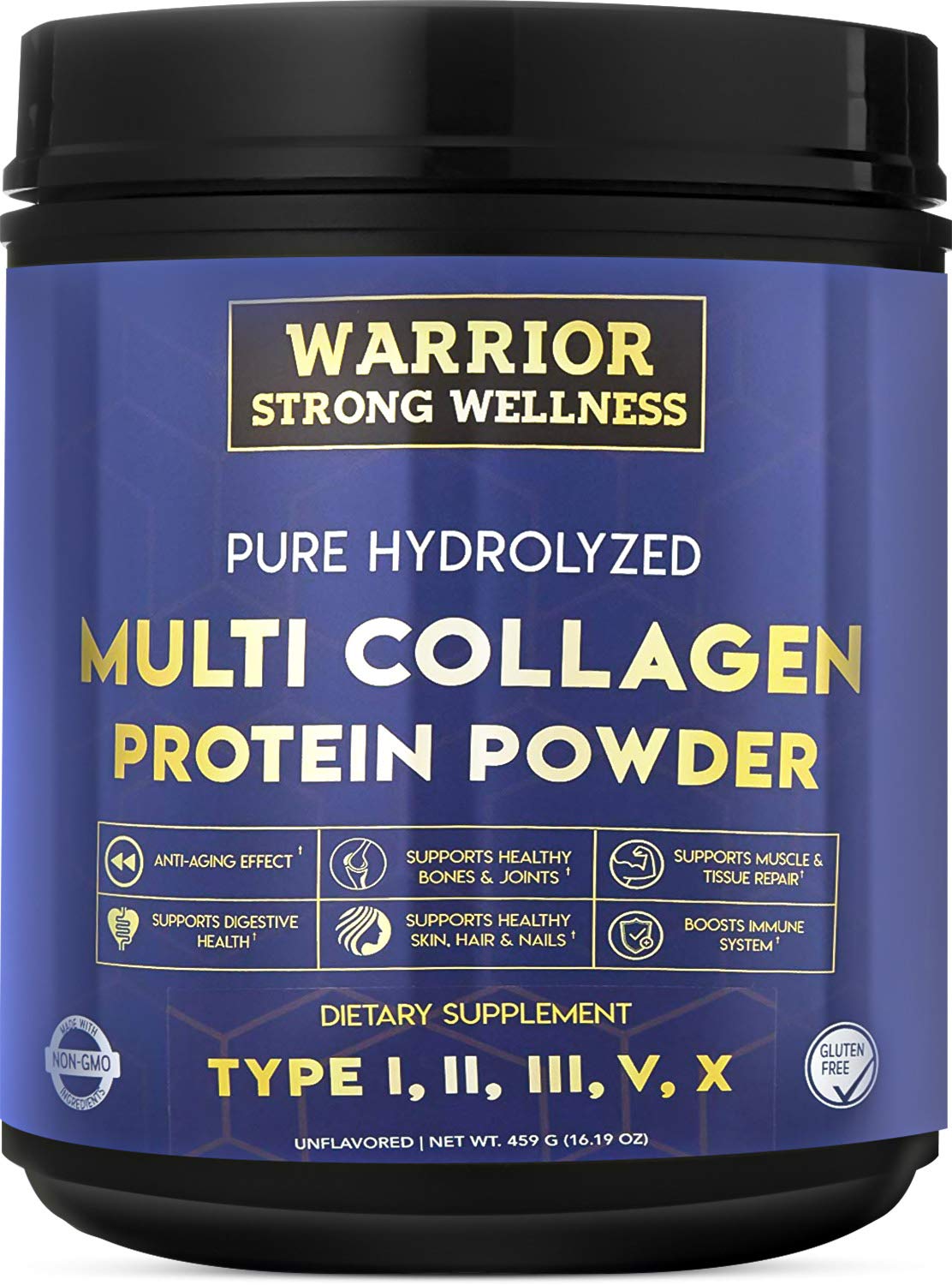Hydrolyzed Collagen Protein Powder for Skin, Hair & Nails - Anti-Aging Supplement with Joint Support & Energy Boost - Unflavored Collagen Peptides for Women & Men - Perfect for Smoothies, Coffee & Post-Workout Recovery