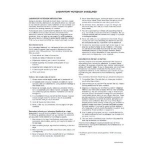 BookFactory Extra Large Lab Notebook - 96 Pages (.25
