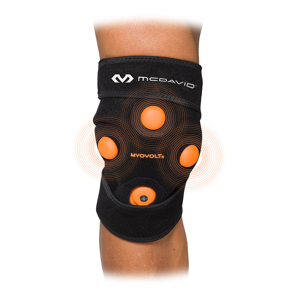 MYOVOLT® Wearable Vibration Recovery Knee & Leg Wrap - Pain Relief & Muscle Recovery for Athletes, Runners & Active Lifestyles - Post-Workout, Injury Rehabilitation & Daily Comfort