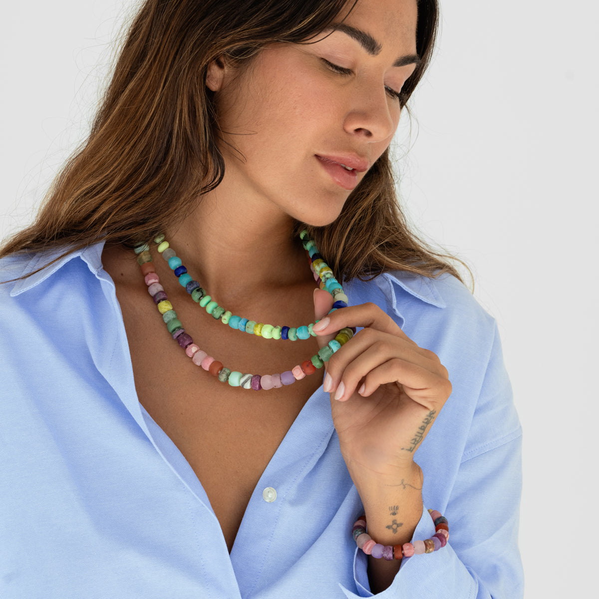 Handmade Sunkissed Beaded Bracelet - Unique Bohemian Jewelry for Women | Perfect for Beach Vacations, Summer Festivals & Boho Fashion