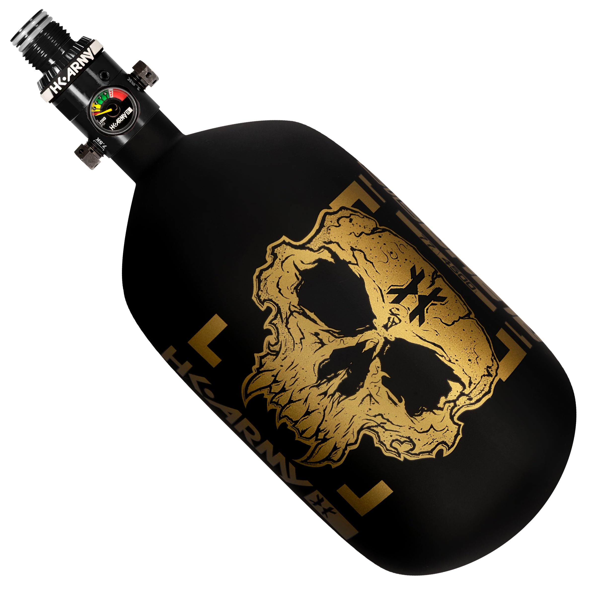 HK Army HPA Paintball Tank - Lightweight Alpha Air Carbon Fiber Compressed Air Tank (4500 PSI, HP8 Regulator) - Perfect for Speedball, Woodsball & Tournament Play