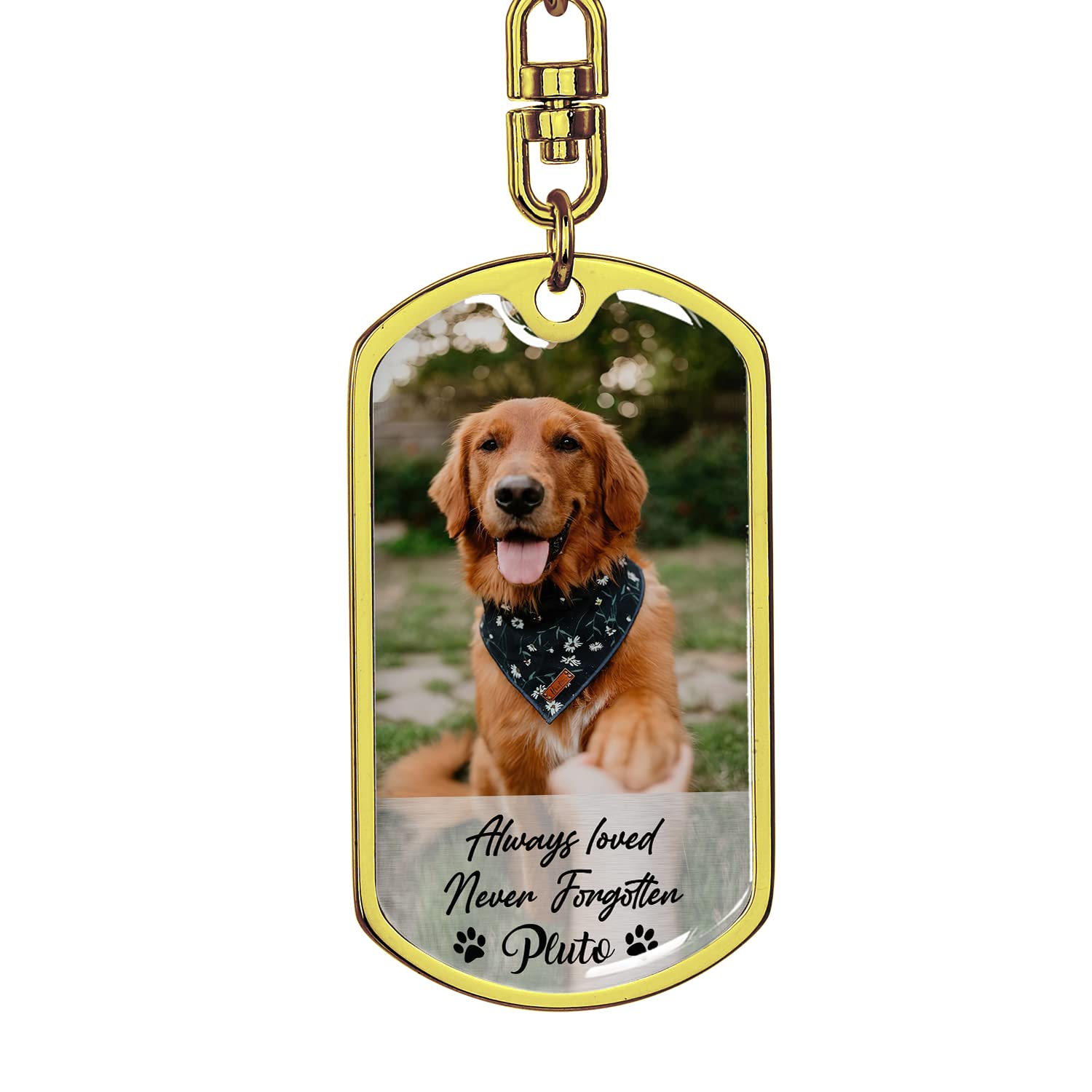 Custom Photo Keychain for Pet Lovers - Personalized Pet Memorial Gift with Picture - Perfect for Christmas, Birthday & Special Occasions - Great for Keyrings, Backpacks & Gift Giving