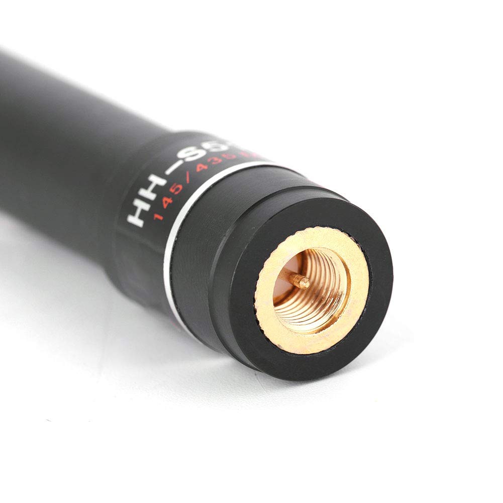 SMA Male 144/430MHz High Gain Dual Band Short Antenna for Two Way Radio - Perfect for Ham Radio, Walkie Talkie & Emergency Communication