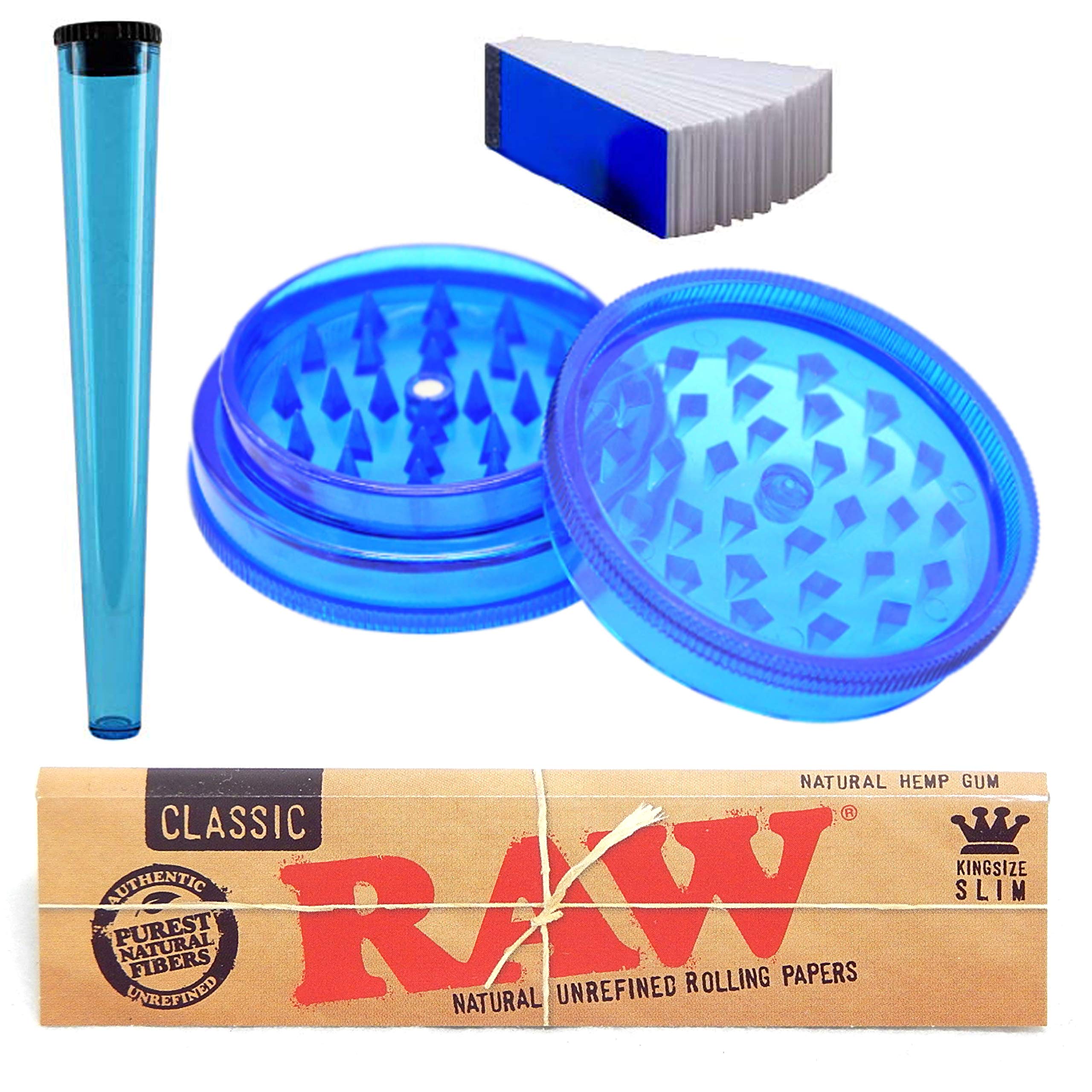 Premium 3-Piece Plastic Herb Grinder with Shark Teeth Design - Fast Same Day Shipping | Perfect for Grinding Herbs, Spices, and Tobacco