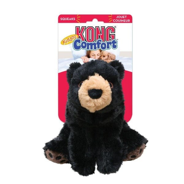KONG Comfort Kiddos Bear Dog Toy - Soft Plush Chew Toy for Small & Medium Dogs - Cuddly Interactive Puppy Toy for Teething, Anxiety Relief & Playtime at Home or Outdoors