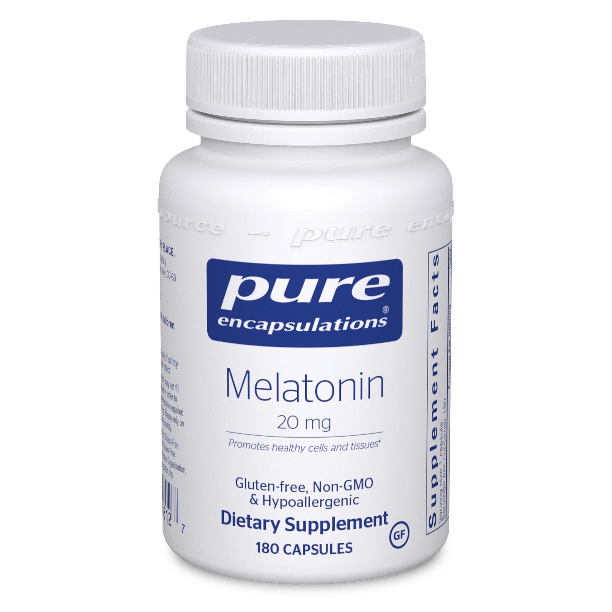 Pure Encapsulations Melatonin 20 mg Fast Dissolve Tablets for Sleep Support - Promotes Relaxation & Healthy Sleep Cycle - Ideal for Jet Lag, Shift Work & Occasional Sleeplessness