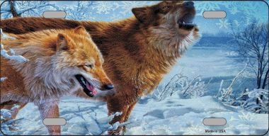 SMART BLONDE Winter Wolf Novelty Metal License Plate LP-552 - Perfect for Cars, Trucks & Garage Decor