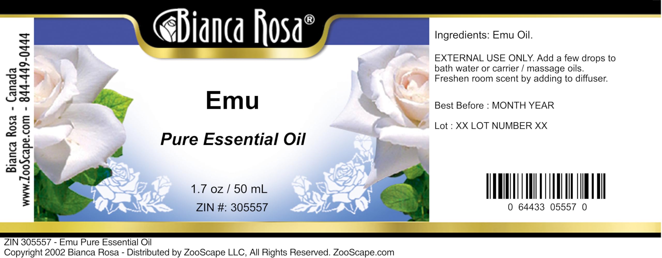 Emu Pure Essential Oil - 2 Pack (1.70 oz Each) for Aromatherapy, Massage & Relaxation | ZIN: 305557 | Perfect for Diffusers, Skincare & Stress Relief