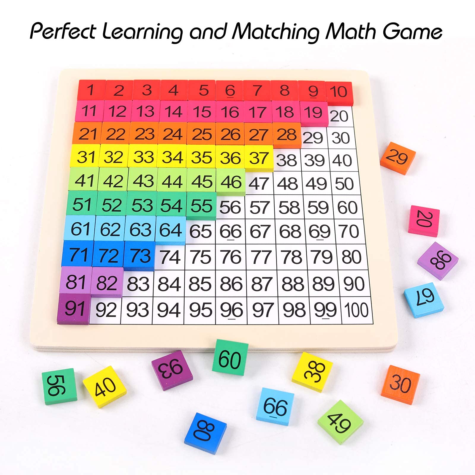 Wooden Lacing Threading Toys & Math Counting Hundred Board - Montessori Learning Toys for Toddlers, Fine Motor Skills Development, Preschool Educational Activities - Perfect for Classroom, Homeschooling & Early Childhood Education