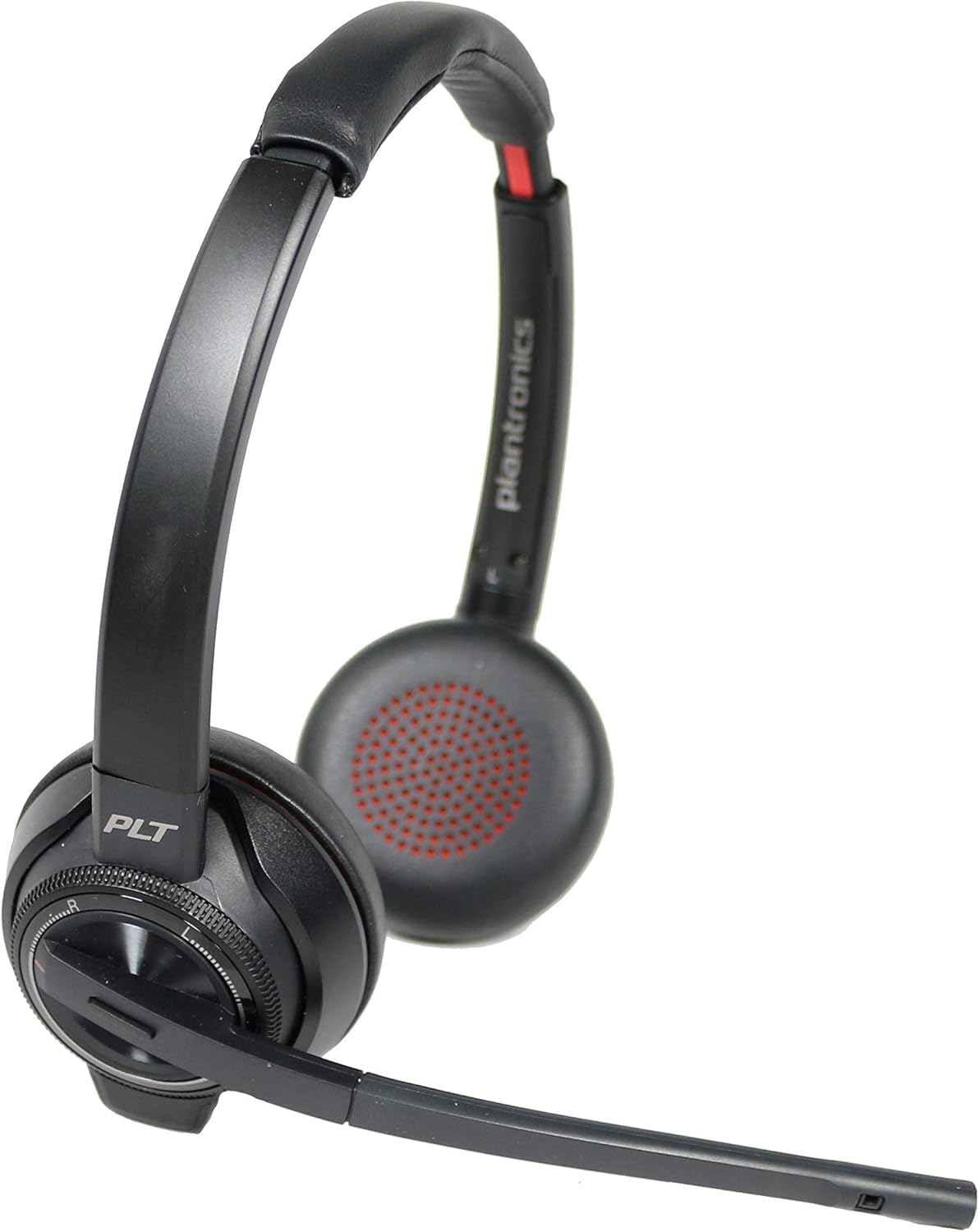 Plantronics SAVI 8200 Series W8220-M Wireless DECT Headset System - Certified for Skype for Business & Microsoft Teams | Noise-Canceling Office Headset for Professional Calls & Remote Work