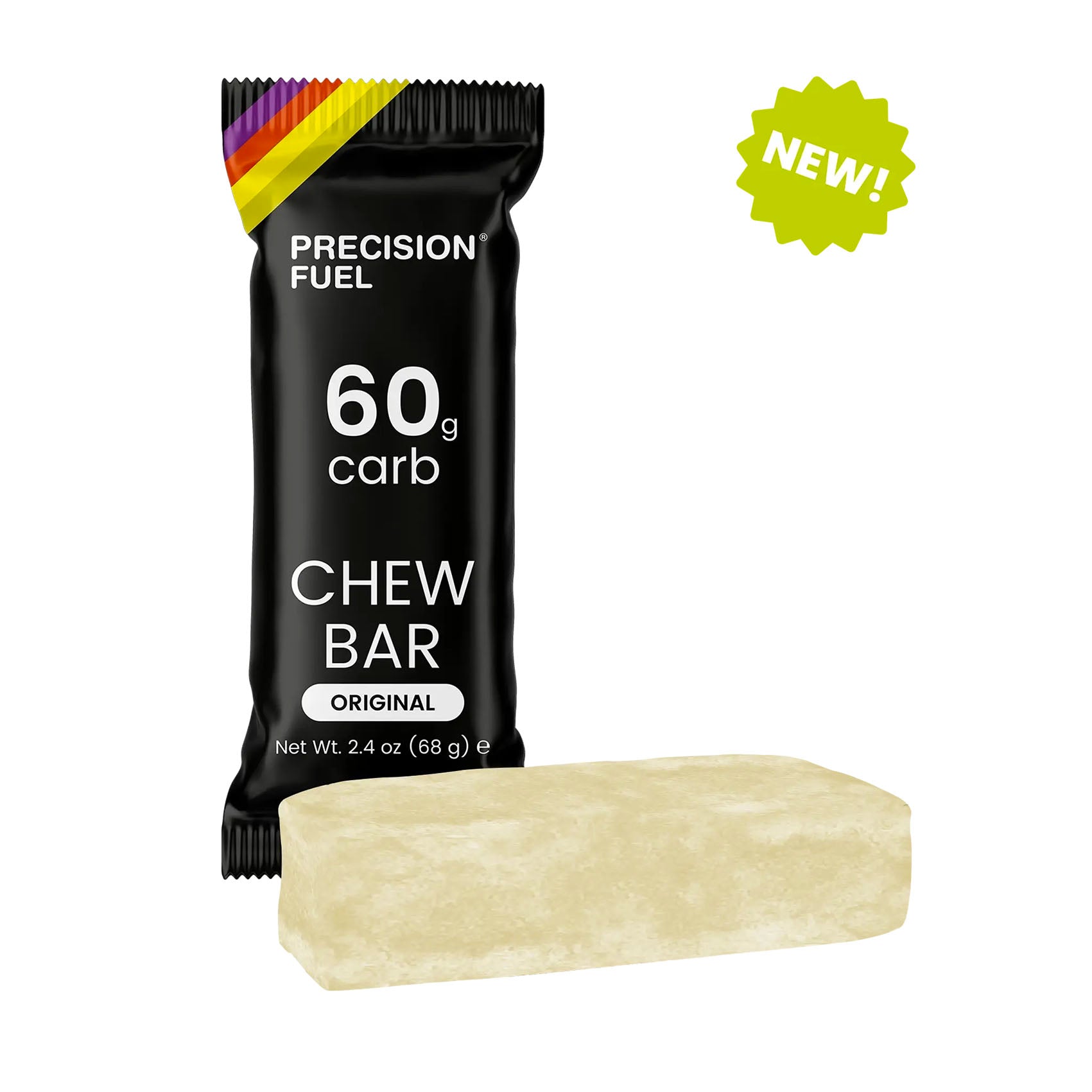 Precision Fuel & Hydration PF 60 Energy Chew Bar - Original Flavor - Electrolyte & Carb Supplement for Endurance Athletes - Perfect for Running, Cycling & Hiking Workouts