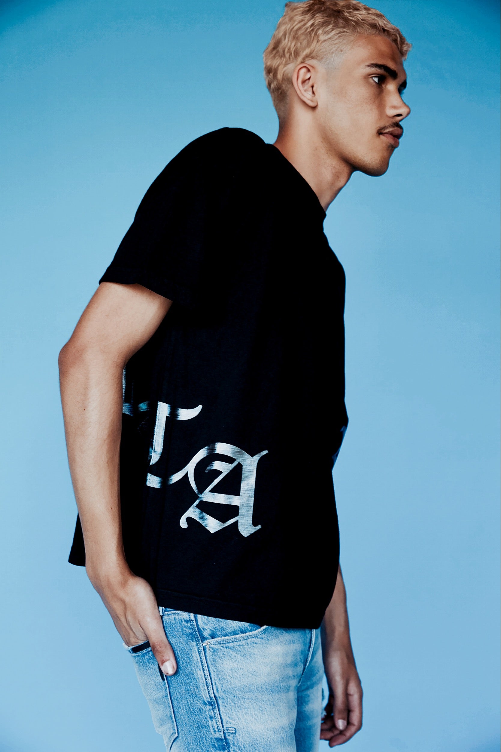 COLT TEE | Black Metallic Wrap Around T-Shirt for Women | Perfect for Casual Wear, Night Out & Street Style Fashion