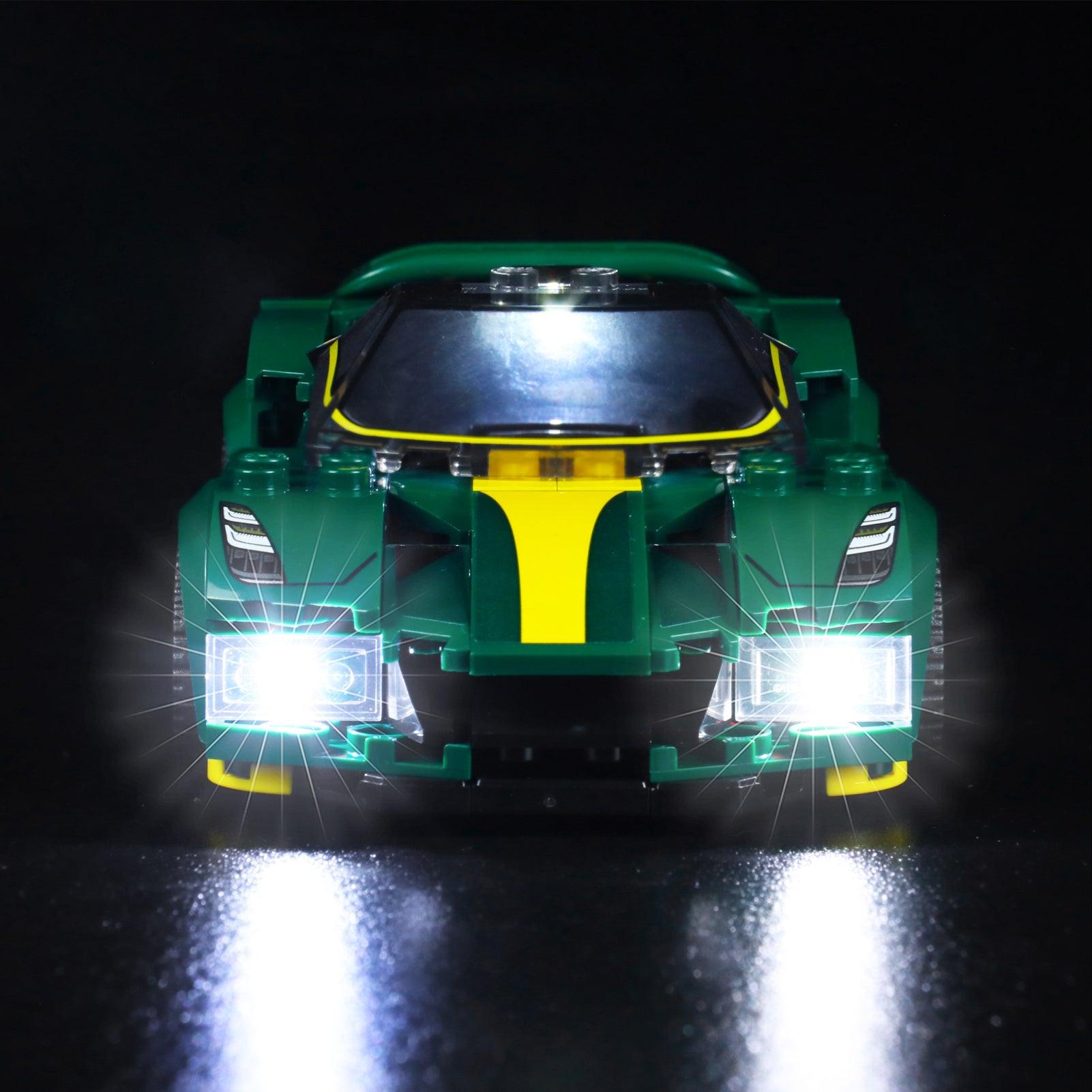 Lego Speed Champions Lotus Evija 76907 Light Kit - DIY Car Model Lighting Set for Building Blocks - Perfect for Night Display, Racing Collection & Gift Giving