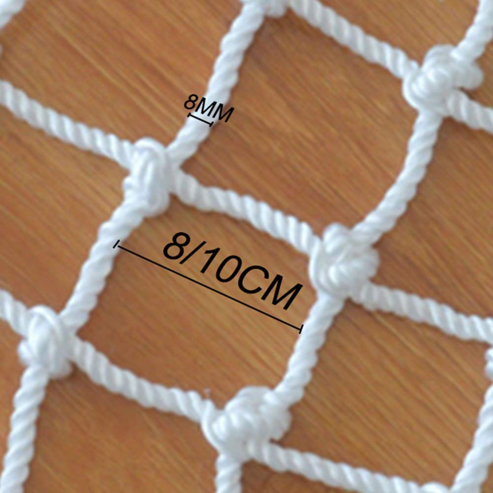 Heavy Duty Round Manhole Cover Safety Net - 6x6m Sewage & Septic Tank Anti-Fall Mesh with Customizable Options (White, 8cm) - Ideal for Construction Sites, Road Safety & Municipal Infrastructure Protection