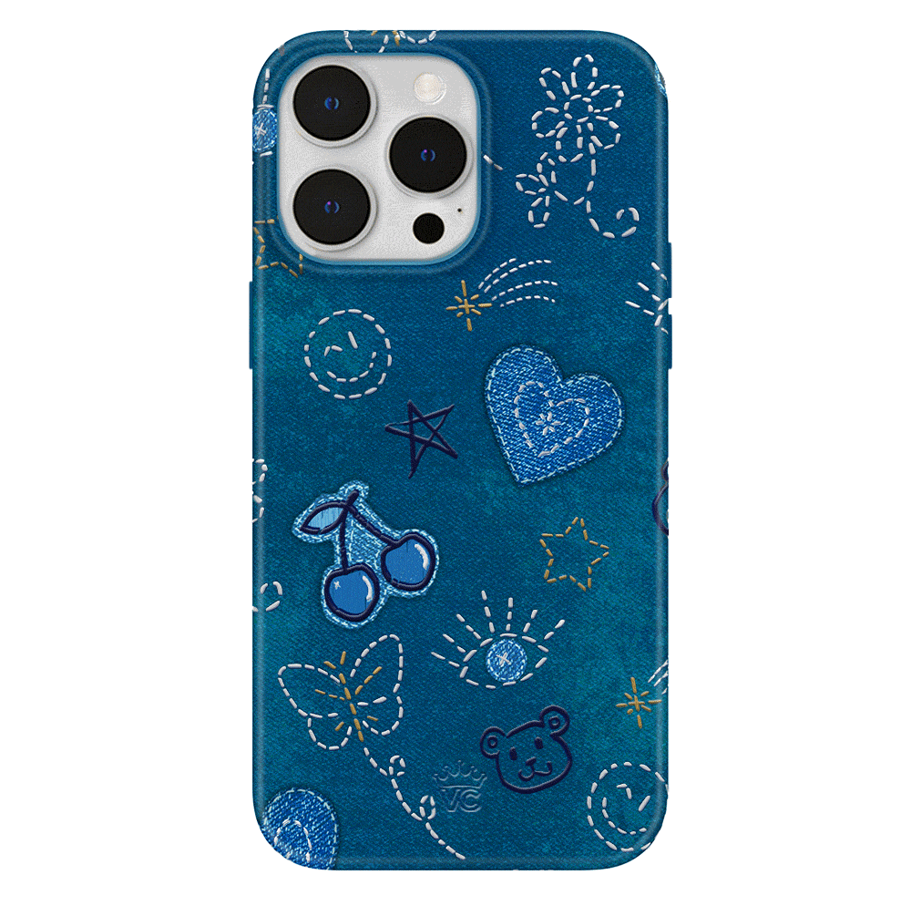 Stylish Blue Denim iPhone Case - Trendy & Protective Cover for iPhone 13/14/15 Pro Max - Perfect for Everyday Use, Travel & Fashion Accessories