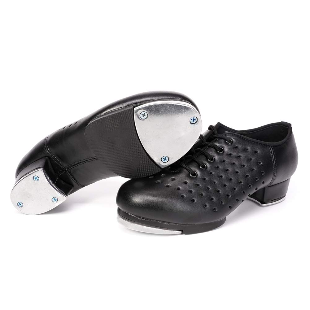 HROYL Unisex Tap Dance Shoes for Jazz - Perfect for Performances & Practice