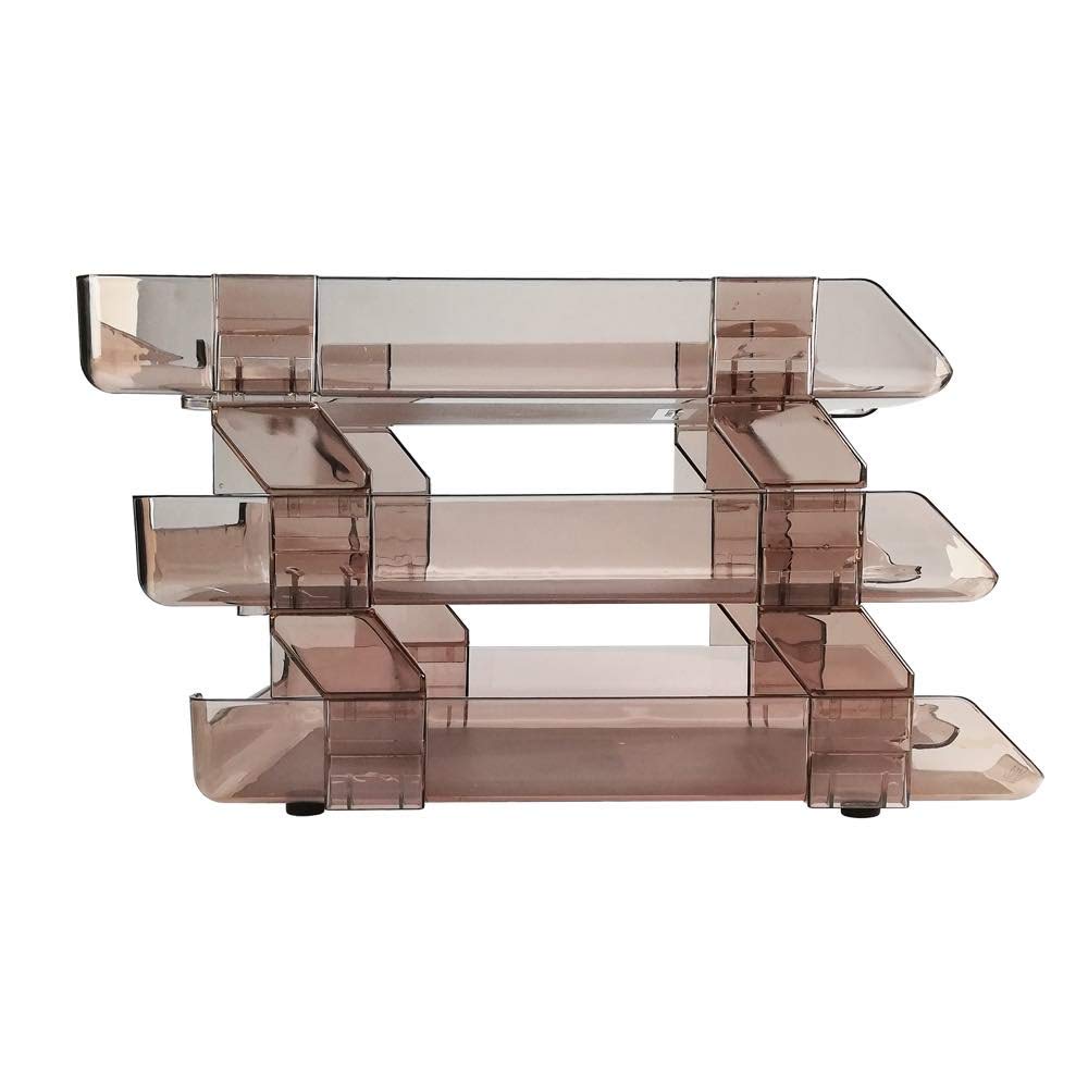 3-Tier Desk Organizer Tray - Stackable Office File Holder for Paper, Mail & Documents - Perfect for Home, Office & Workspace Organization