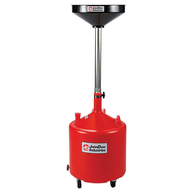JohnDow Poly Portable Oil Drain (18 Gallon) - Heavy-Duty Oil Drain Pan for Automotive, Marine & Industrial Use - JDI 18DCP