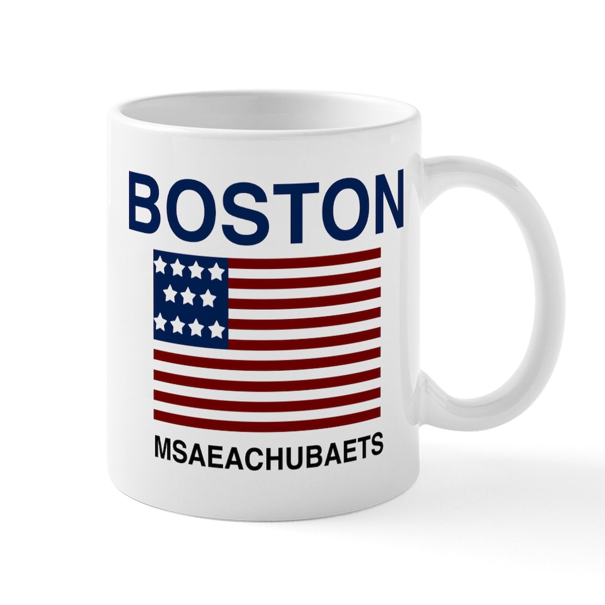 Boston Msaeachubaets 11 oz (325 ml) Ceramic Coffee Mug - Perfect for Tea, Hot Chocolate & Office Use - Durable & Microwave Safe