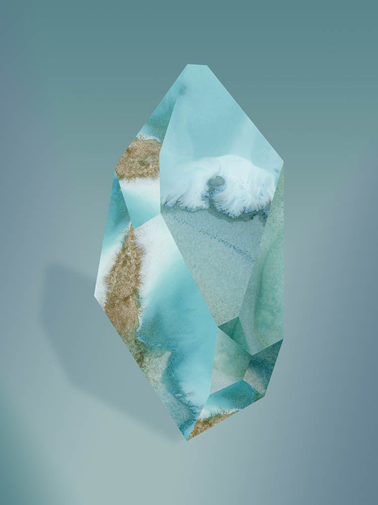 Amazonite Canvas Art Print - Handmade Nature Inspired Wall Decor for Home & Office - Perfect for Living Room, Bedroom, or Gift