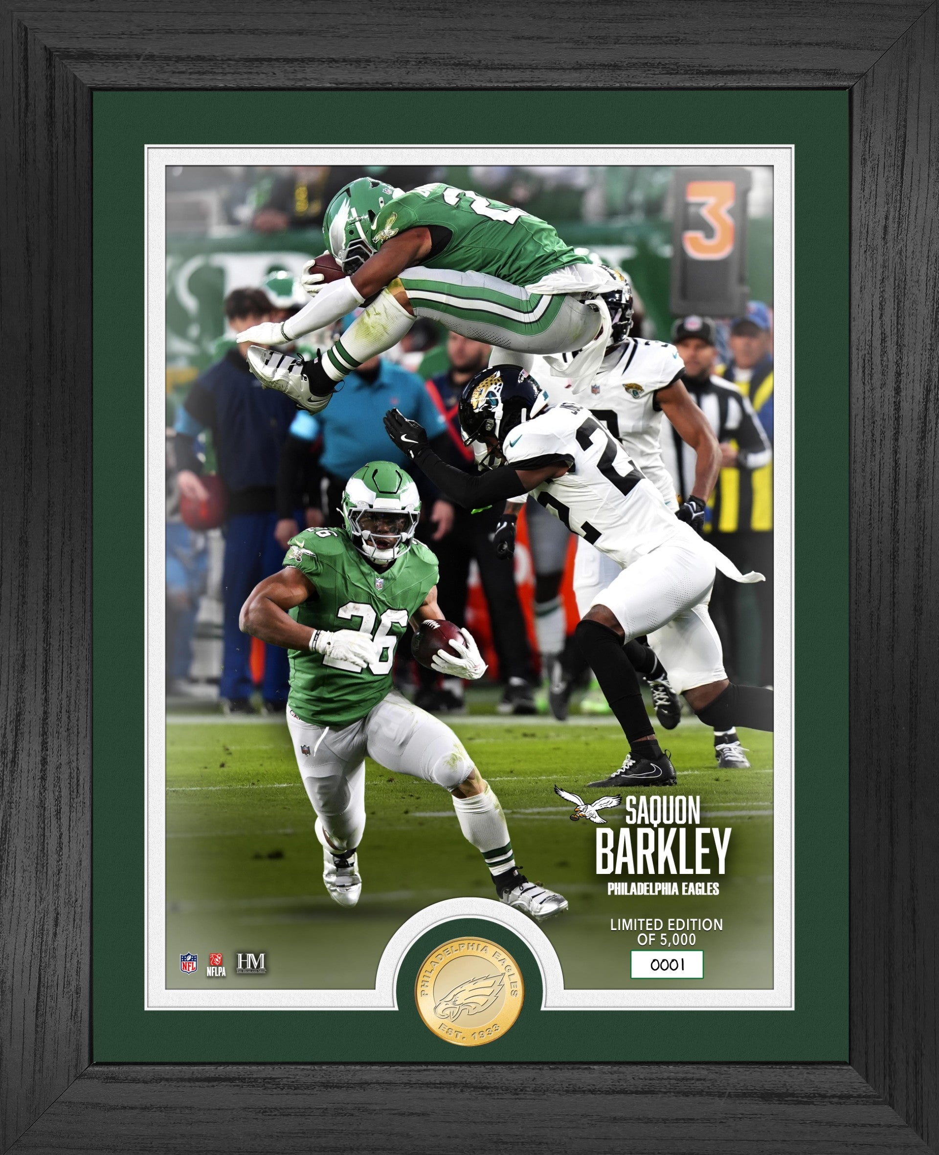 Saquon Barkley Commemorative Bronze Coin - Limited Edition Collectible for NFL Fans & Sports Memorabilia Enthusiasts - Perfect for Display, Gifts, and Fan Collections