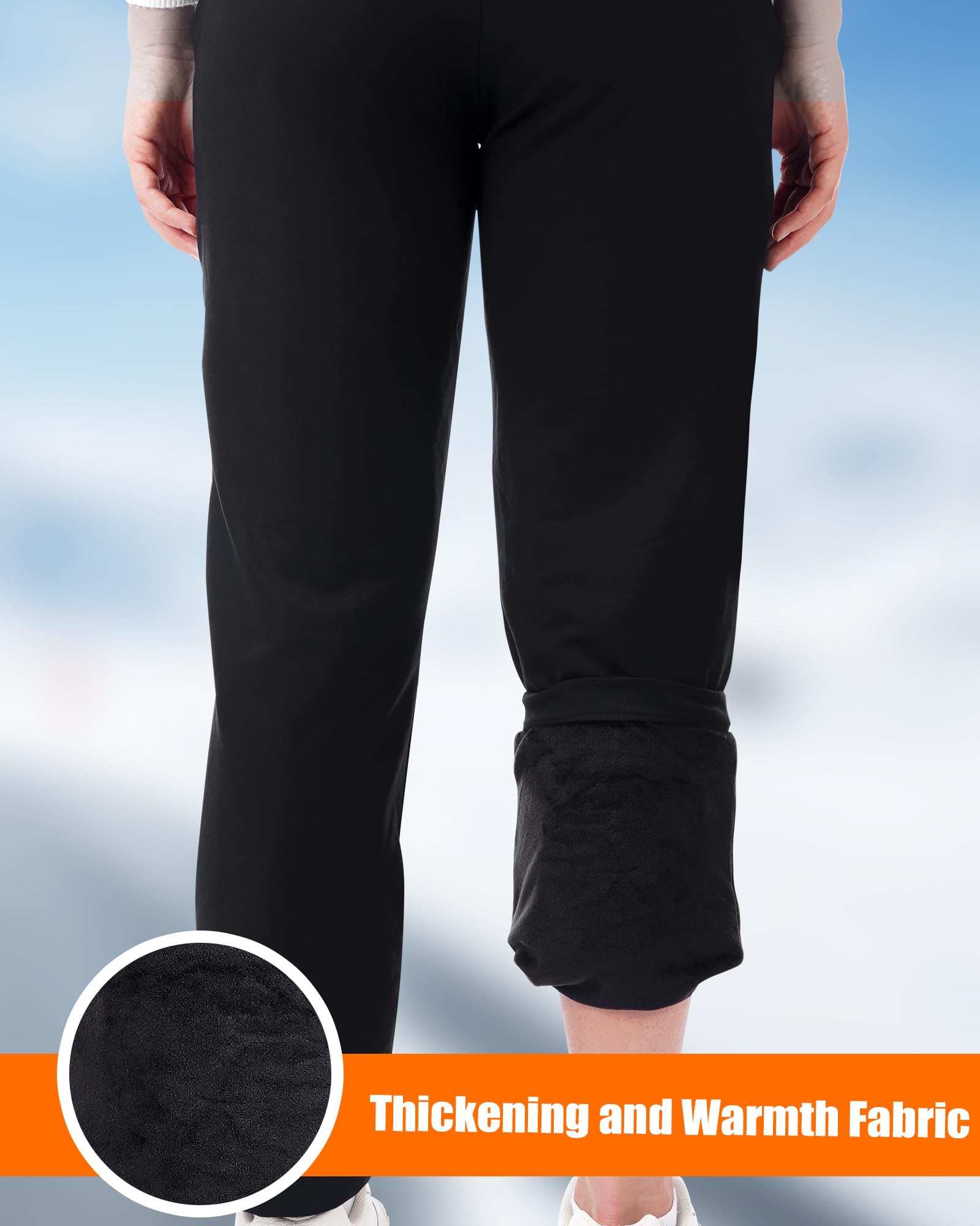 Women's Heated Pants with 4-in-1 Smart Controller - Soft Thermal Sweatpants for Winter Warmth | Perfect for Outdoor Activities, Skiing, Hiking & Cold Weather Comfort