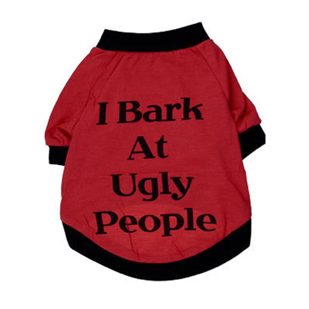 BEAUTYVAN Summer Pet T-Shirt & Sweatshirt for Dogs & Cats - Breathable Puppy Clothes for Small & Large Breeds (XS, Red) | Perfect for Outdoor Walks & Summer Playtime