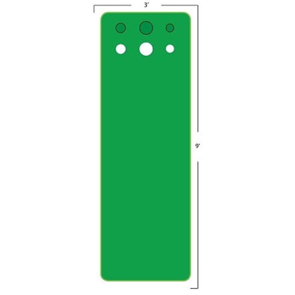 Premium Golf Competitor V2 Series 3' x 9' Practice Putting Mat with 3 Cups - Indoor/Outdoor Golf Training Green for Home, Office & Backyard Practice