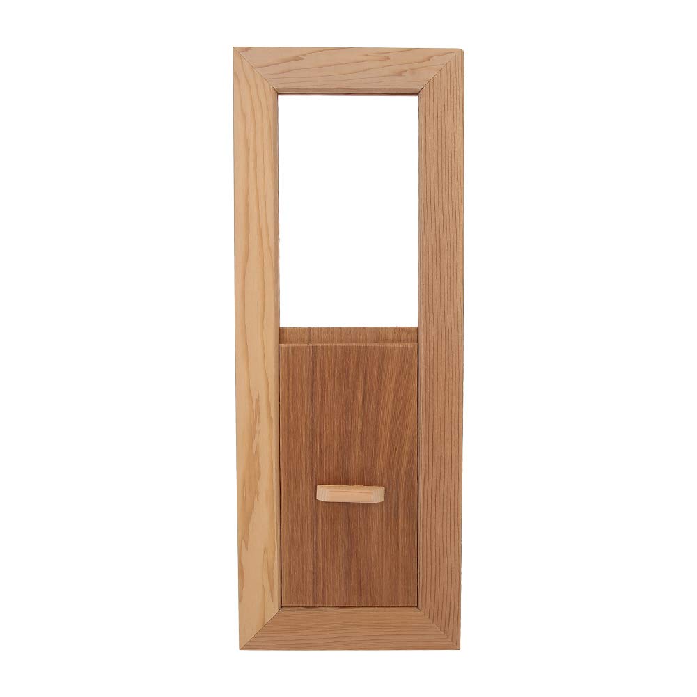 Premium Cedar Wood Sauna Air Vent - Adjustable Rectangle Steam Room Ventilation Panel & Grille for Sauna Accessories | Perfect for Home Spa, Gym, or Wellness Center Ventilation Systems