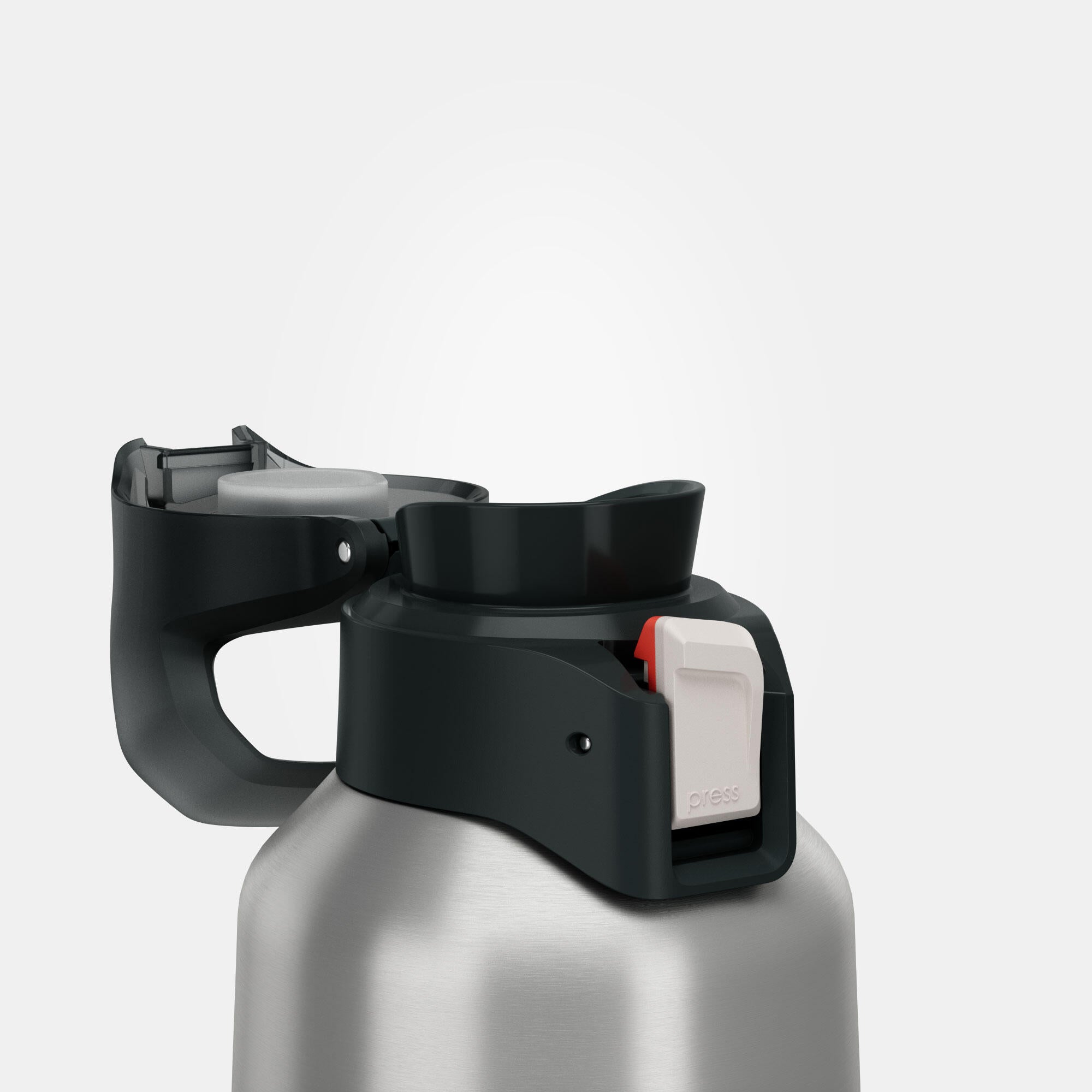 Quechua MH900 Double Wall Insulated 800ml Stainless Steel Water Bottle - Keeps Drinks Hot/Cold for Hours - Perfect for Hiking, Camping & Outdoor Adventures