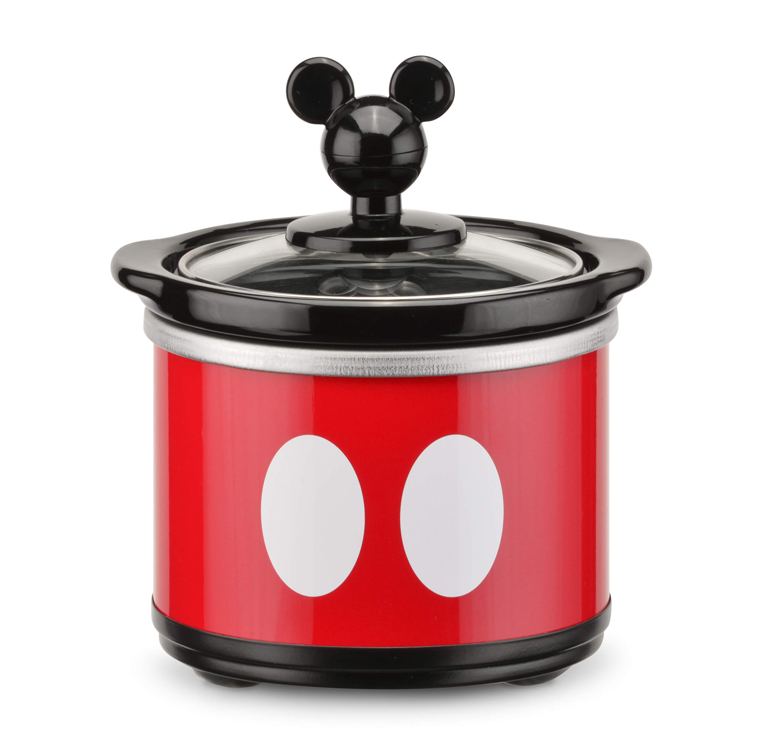 Disney Mickey Mouse Mini Slow Cooker 20oz - Cute Mini Dipper for Appetizers, Dips & Chocolate Fondue - Perfect for Disney Kitchen Accessories, Party Snacks & Small Meals - Great for Home, Office & Disney Themed Gatherings