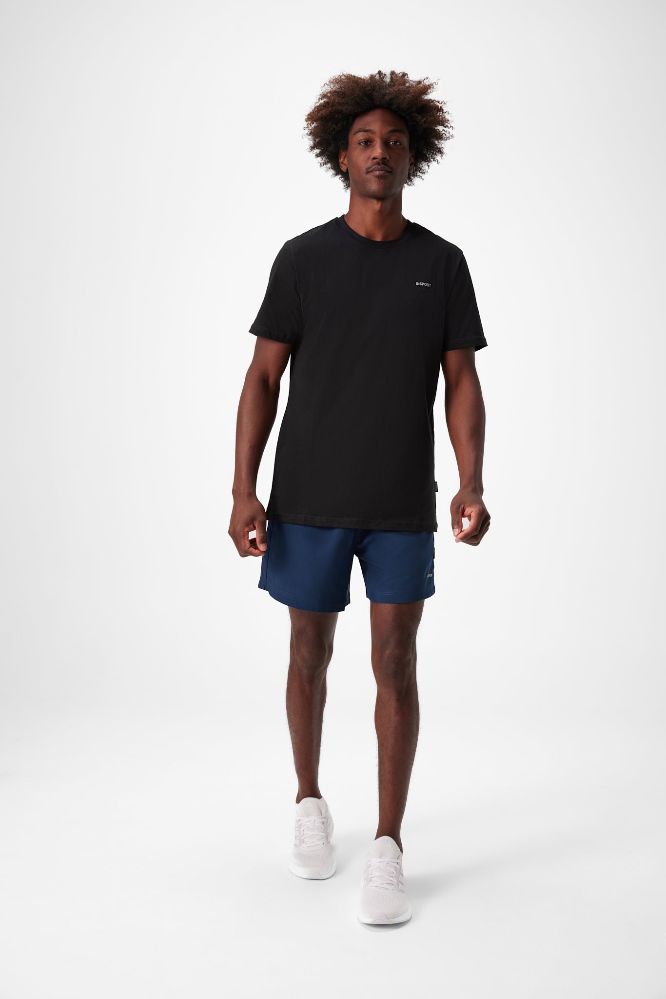 INSPORT Men's Active Navy Blue Athletic Shorts - Lightweight, Quick-Dry & Comfortable for Running, Gym & Outdoor Sports