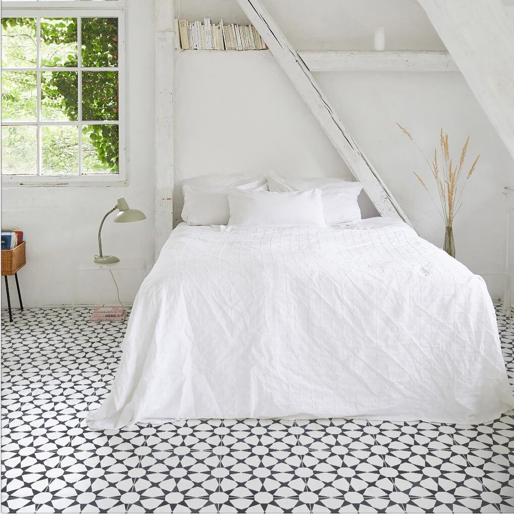 Heritage Magari Encaustic Look 200x200 Matte Tile - Premium Ceramic Floor and Wall Tiles for Bathroom, Kitchen & Living Room Decoration