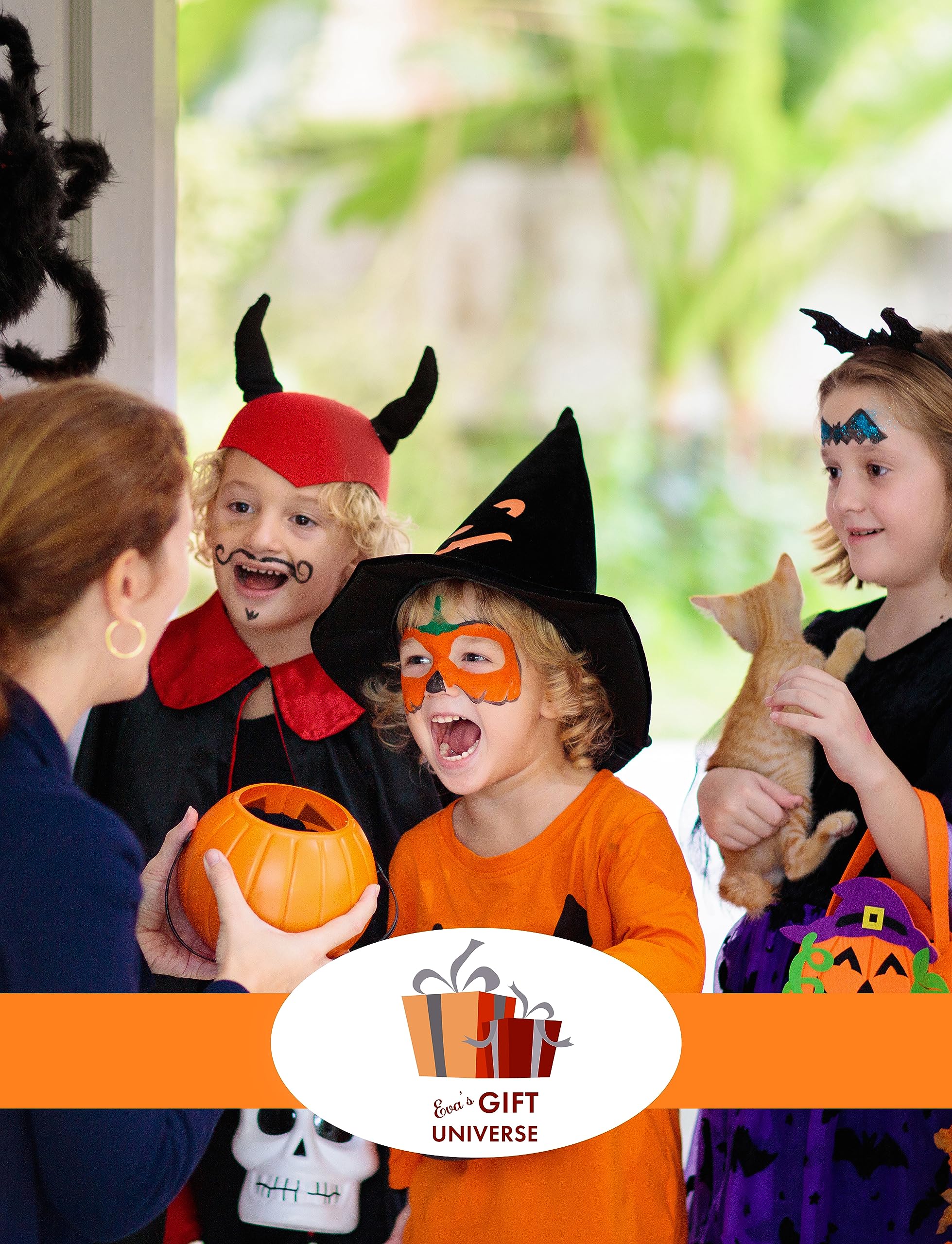 **Halloween Snacks Green Box (50 Count) – Assorted Cookies & Candy Care Package for Students, Friends, Family, Couples – Perfect Gift Basket for Parties, Trick-or-Treating & Office Celebrations**