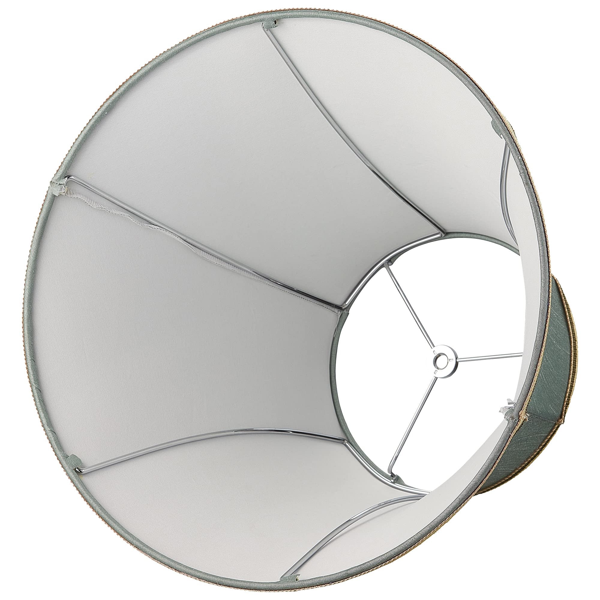 Premium Round Bell Lamp Shades Set of 2 - 5.9x11.8x9.1 Inches, Spider Fitting for Ceiling Lights - Perfect for Living Room, Bedroom & Dining Room Lighting Decor