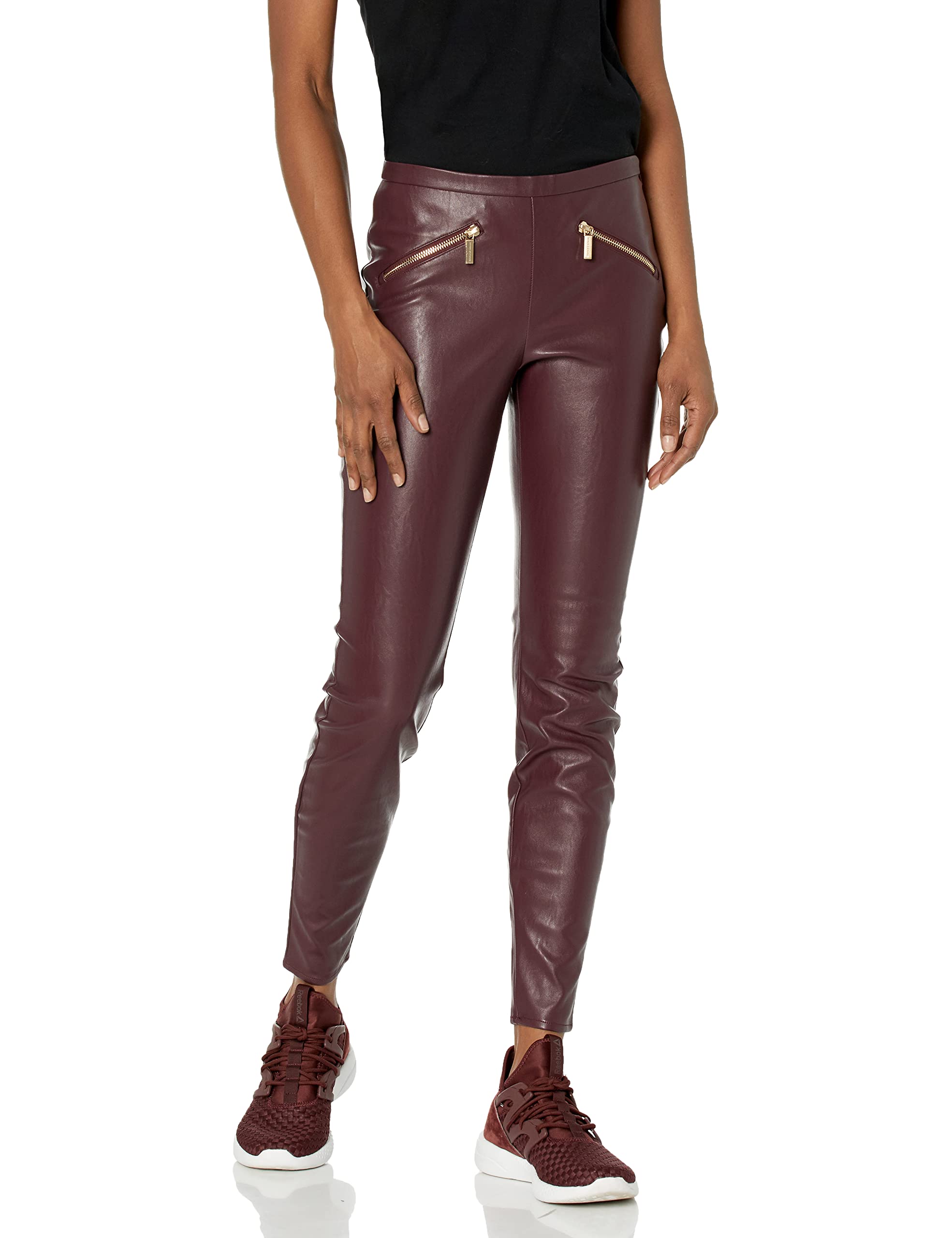ARMANI EXCHANGE Women's Moto Leggings - High Waisted Stretch Pants for Yoga, Workout & Casual Wear | Fashionable Biker Style Leggings for Women