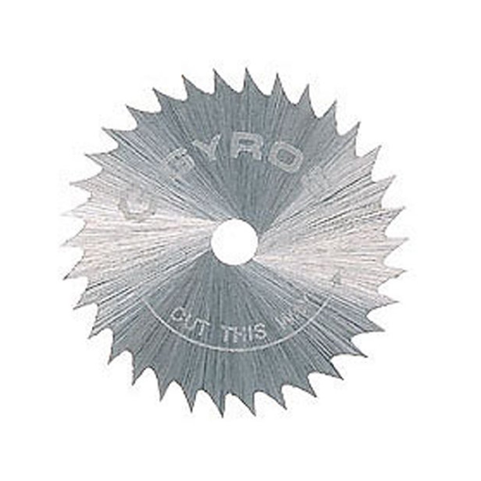 Gyros Mini Circular Saw Blade - 1 Inch Diameter, 34 TPI Coarse Teeth for Fast Cutting Plastic, Wood & Wax | Rotary Tool Accessory for DIY Crafts & Woodworking Projects