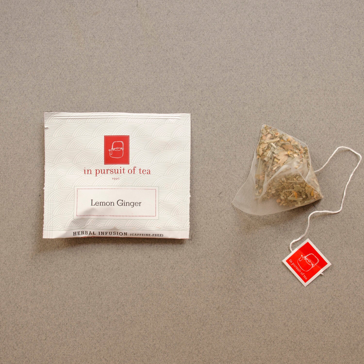 Organic Lemon Ginger Tea Bags - 100% Natural Herbal Tea for Digestion & Immunity - Perfect for Relaxation, Cold Relief & Morning Boost