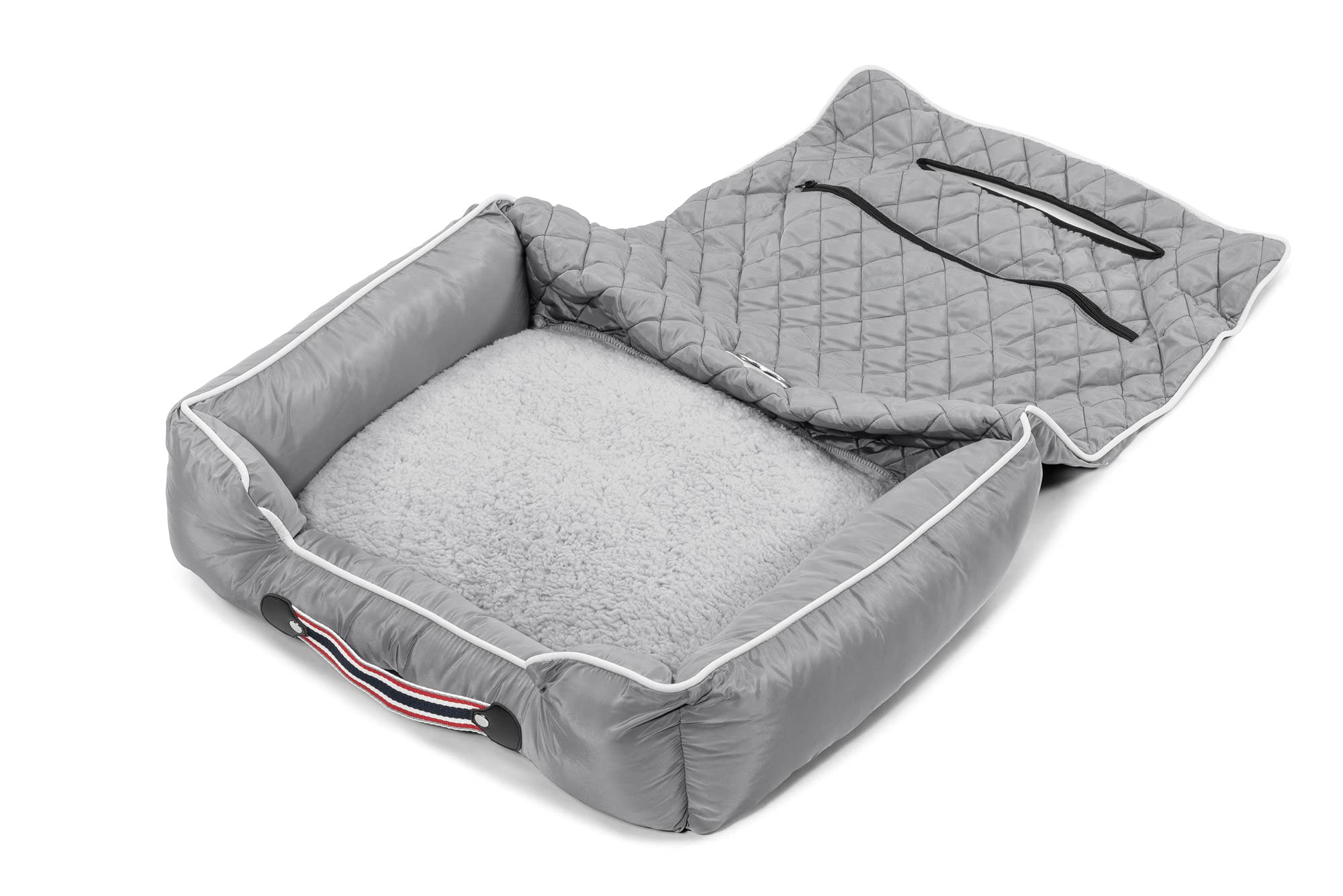 Pet2Go Grey Car Seat Cover for Dogs - Durable & Waterproof for Travel