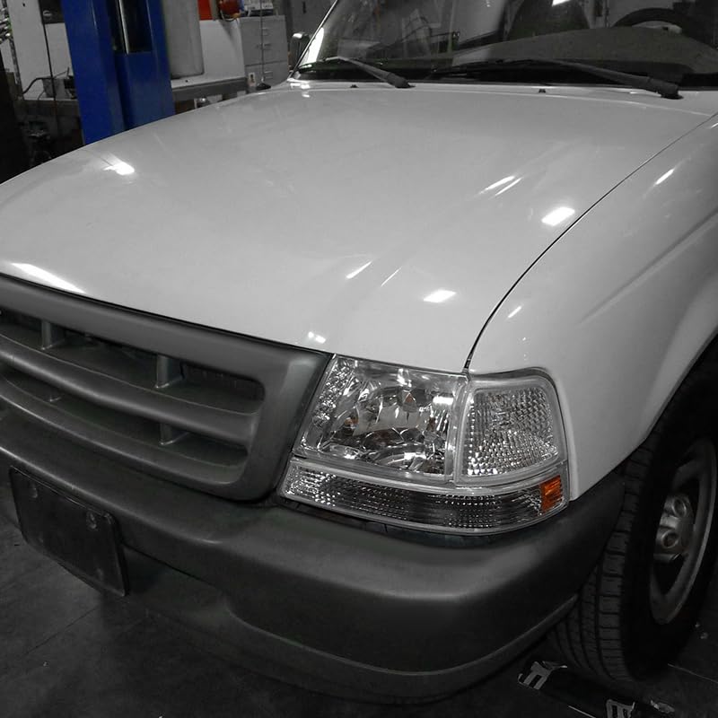 Spec-D Tuning LED Headlights Chrome - Compatible with 1998-2000 Ford Ranger (Left & Right Pair) - High Performance Replacement Headlight Assembly for Improved Night Visibility & Style Upgrade