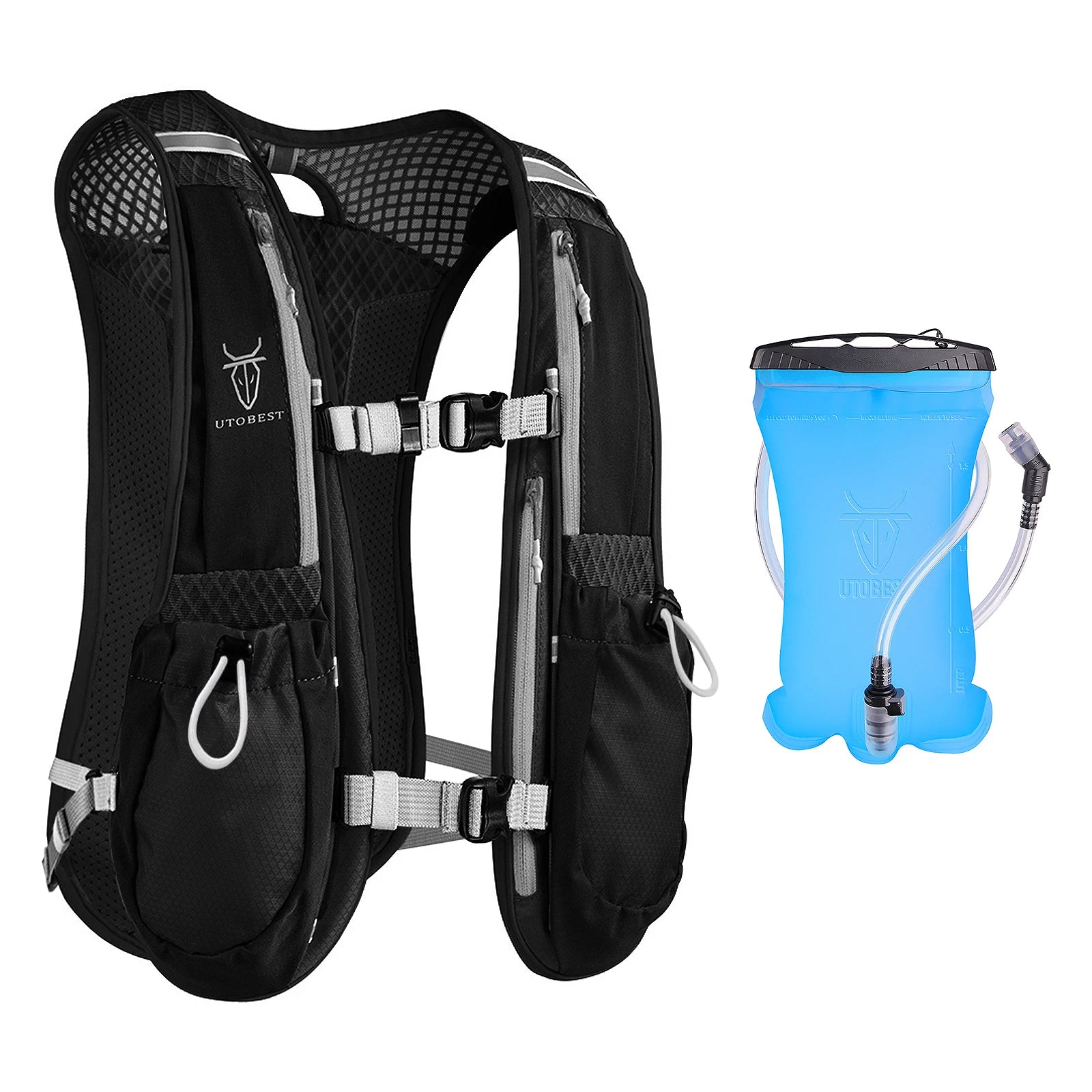Black 1.5L Water Bag