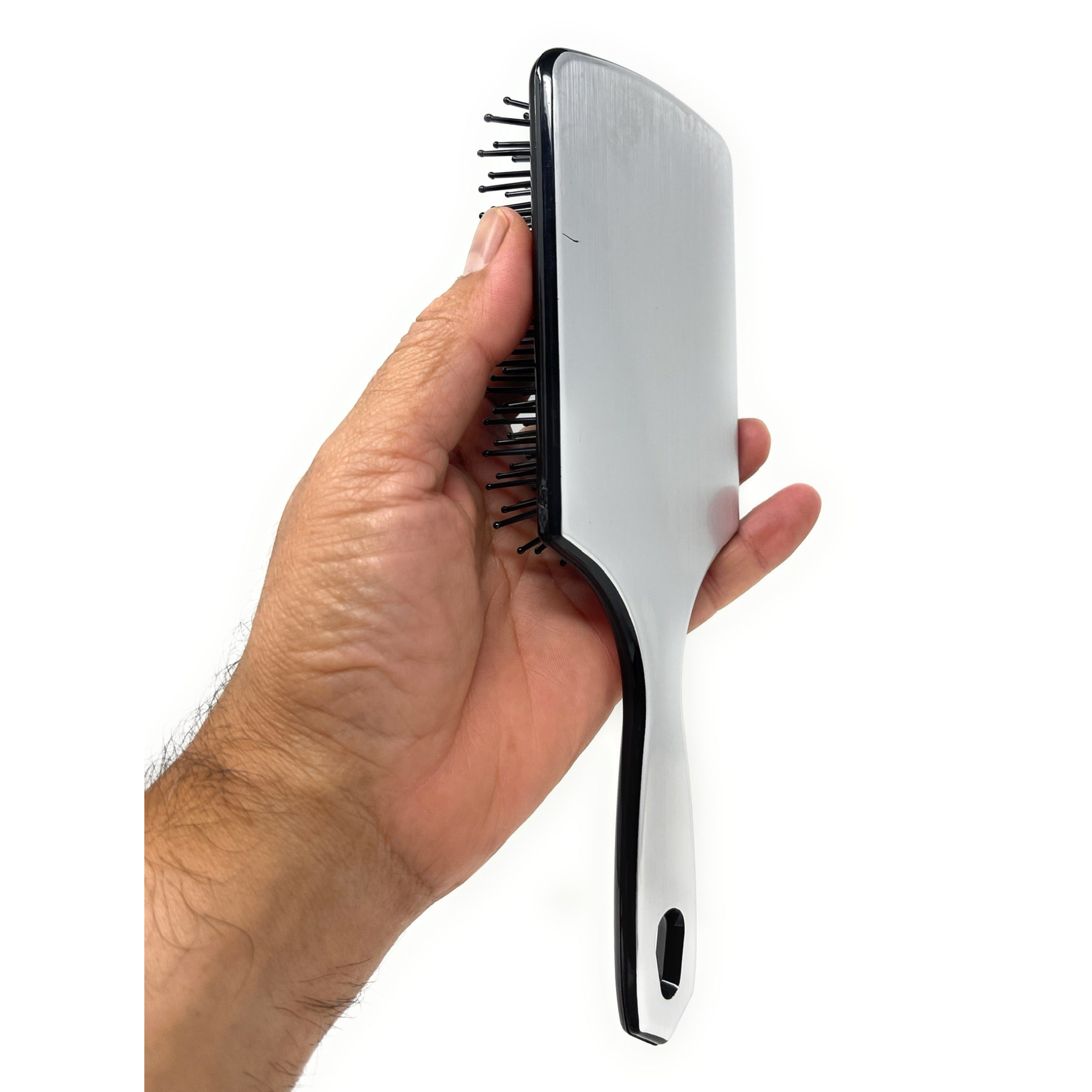 Scalpmaster Large Rectangular Cushioned Paddle Hair Brush with Ball-Tipped Bristles - Detangles & Smooths Hair for Daily Styling & Salon Results