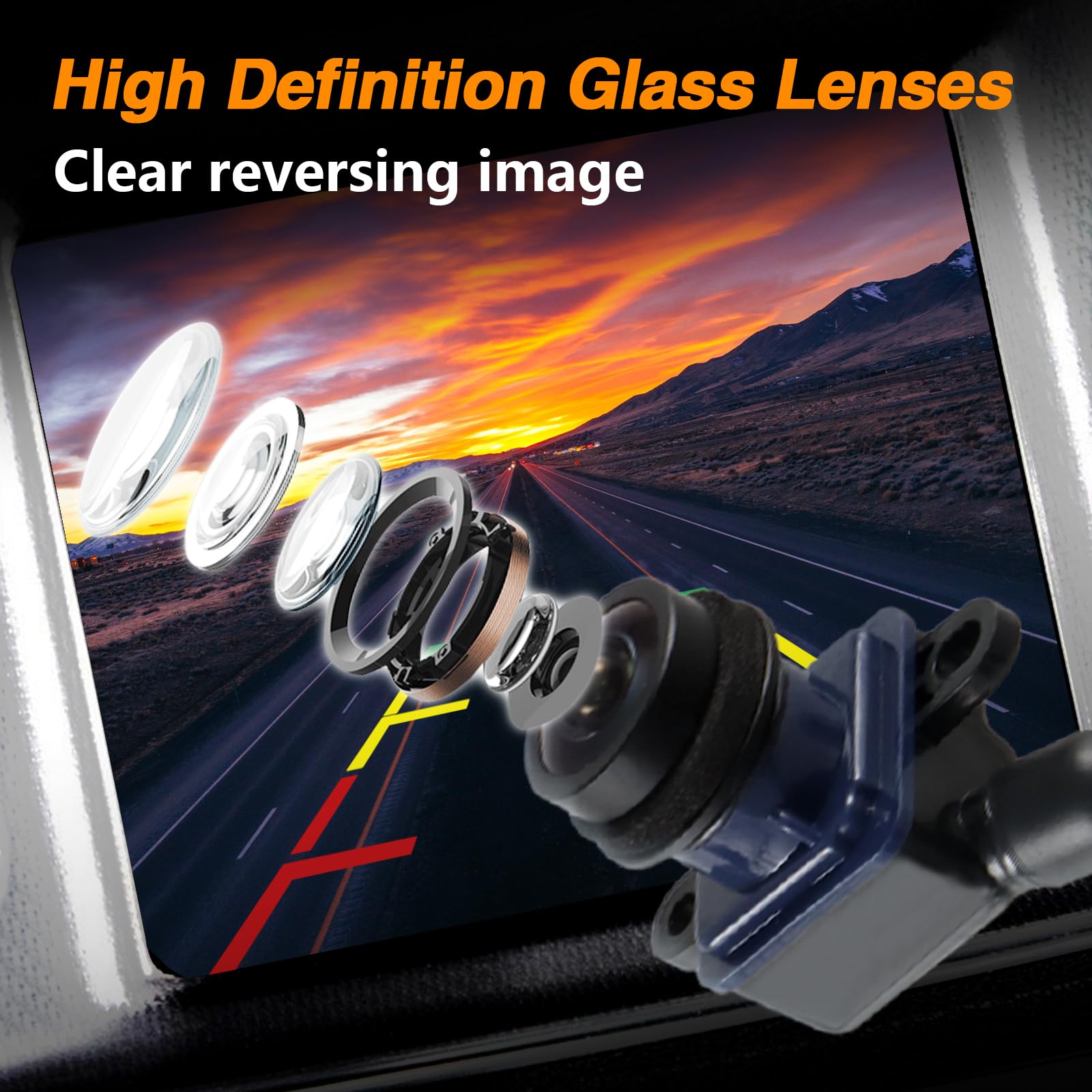 EVRBUL Rear View Backup Camera - HD Parking Assist Reverse Camera for 2011-2014 Chrysler 300 & Dodge Charger - Replaces OEM Part# 56054058AH/56054058AF - Perfect for Night Driving and Tight Parking Spaces