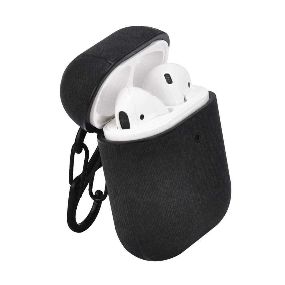TERRATEC Air Box Fabric Black Case for Apple AirPods - Protective Cover for Travel, Work & Daily Use