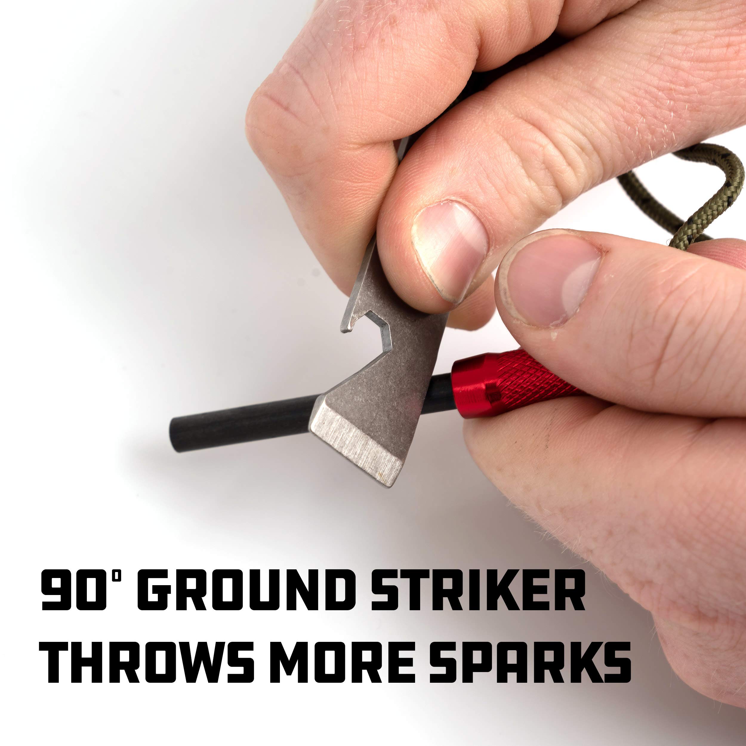 UCO Survival Fire Starter with Tinder and Multi-Tool - Emergency Fire Starter Kit for Camping, Hiking & Outdoor Adventures