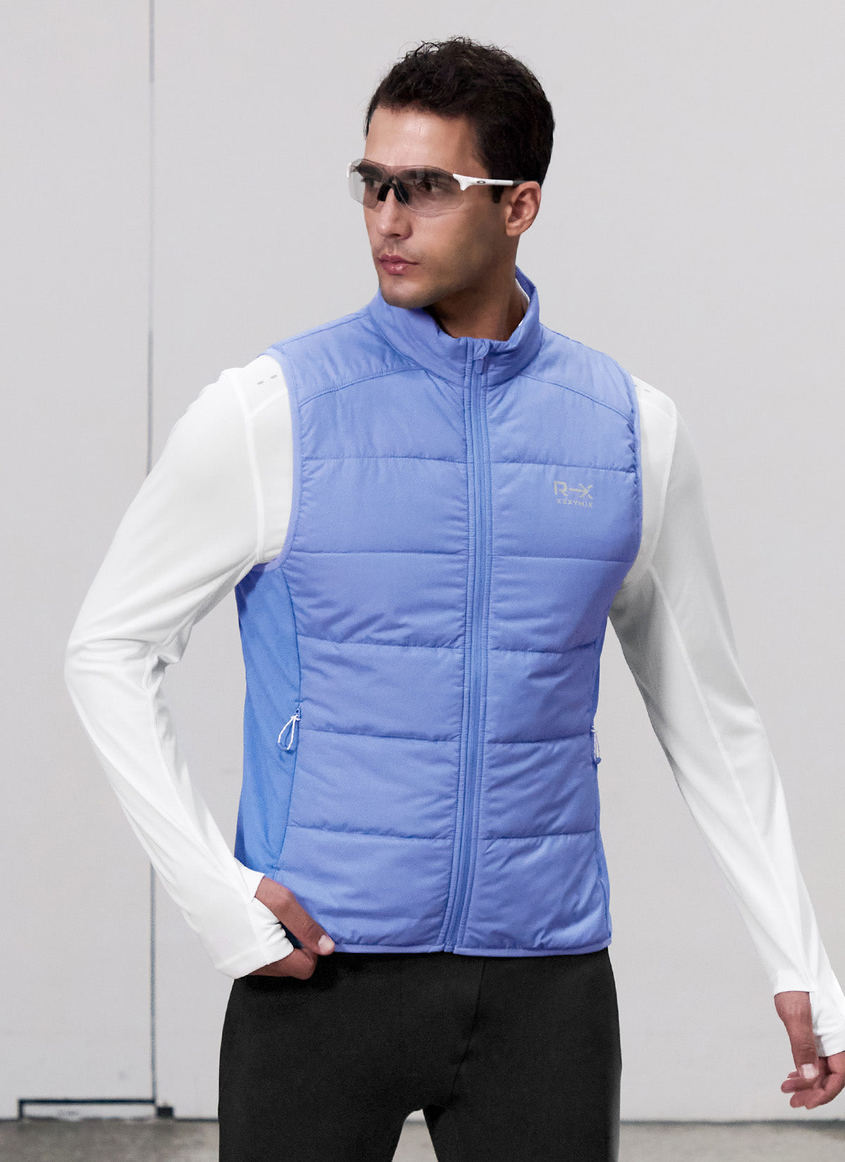 Men's Lightweight Padded Vest for Outdoor Activities - RX Comfortable & Stylish Jacket for Hiking, Running & Casual Wear