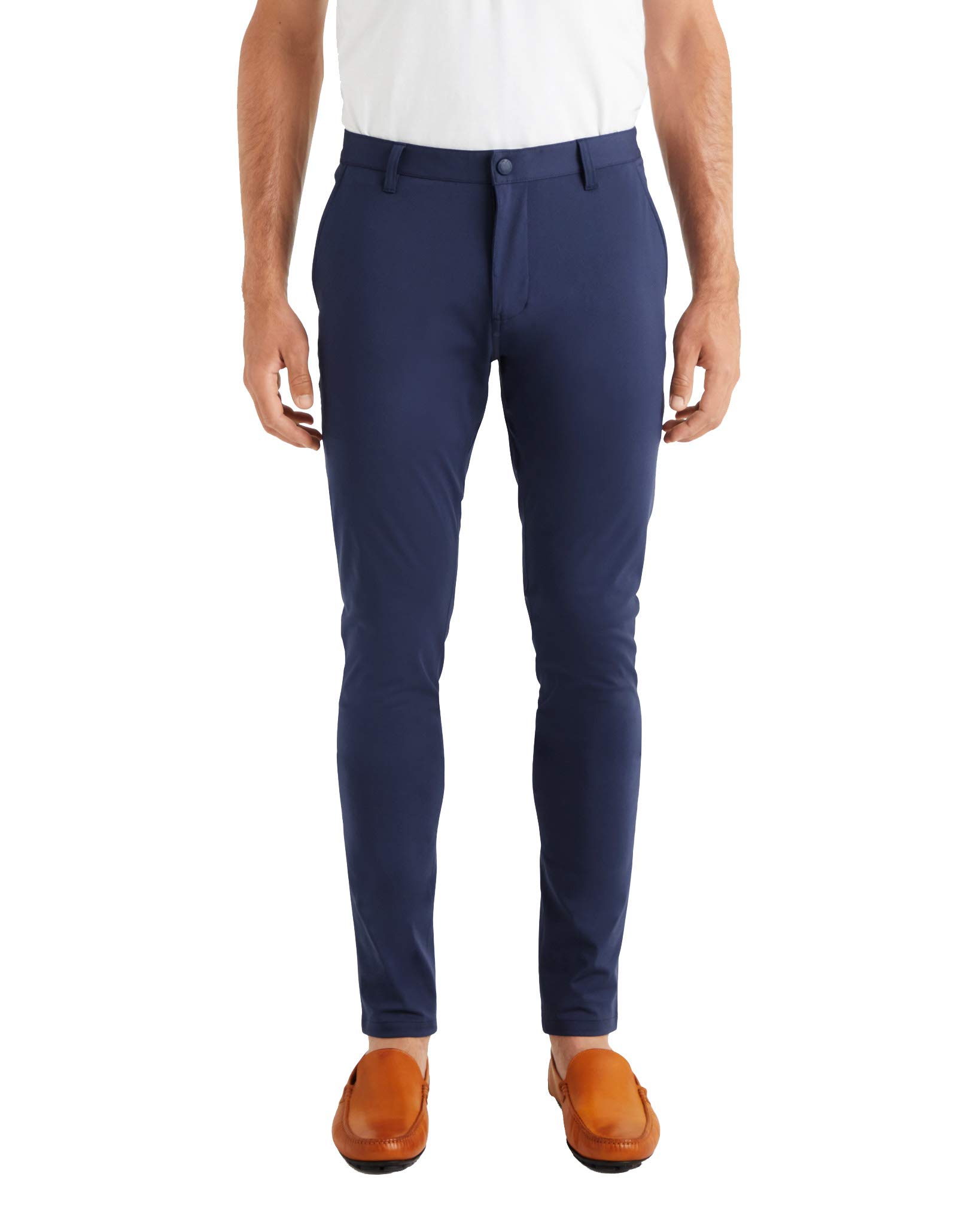 Rhone Commuter Skinny Men's Pants - Ultra Slim-Fit Stretch Dress Pants for Work | Wrinkle Resistant & Comfortable | Perfect for Office, Business Travel & Casual Wear