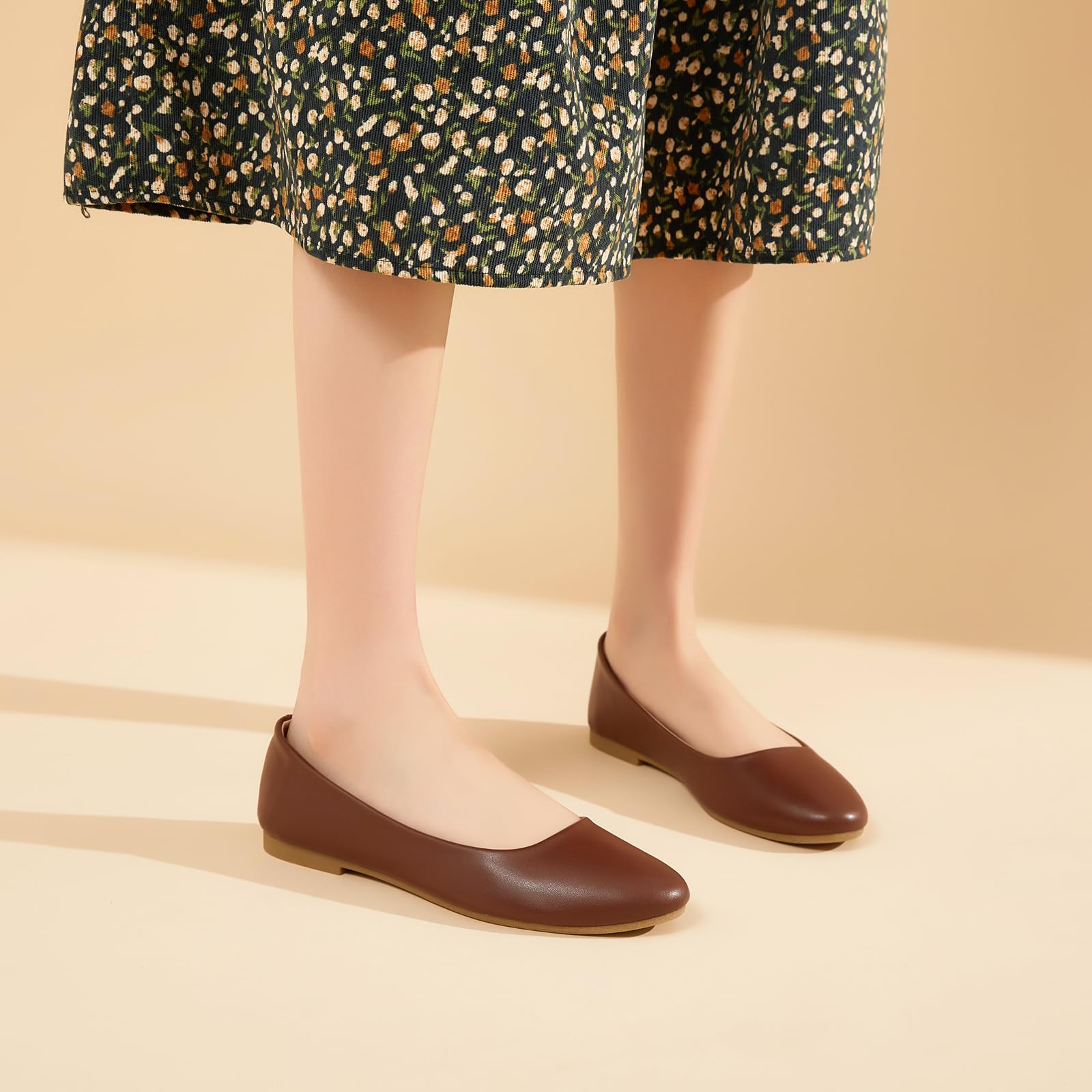 **Hash Bubbie Women's Ballet Flats - Comfortable PU Leather Slip-On Dress Shoes for Women | Perfect for Work, Parties & Casual Wear**